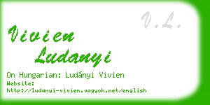 vivien ludanyi business card